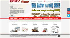 Desktop Screenshot of bernina.pl