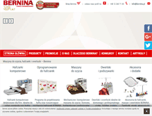 Tablet Screenshot of bernina.pl